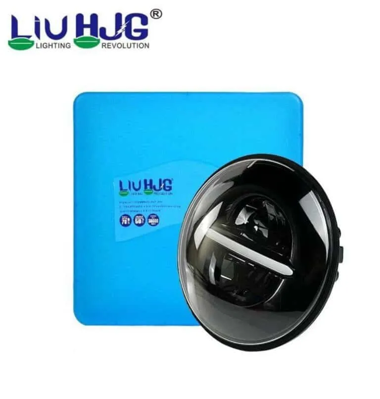 HJG 7 Inch Minus LED headlight assembly minus design closeup