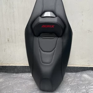 Yamaha Aerox Camel Black Seat Assembly with Embroidered Logo Carbon Design Deluxe Comfort