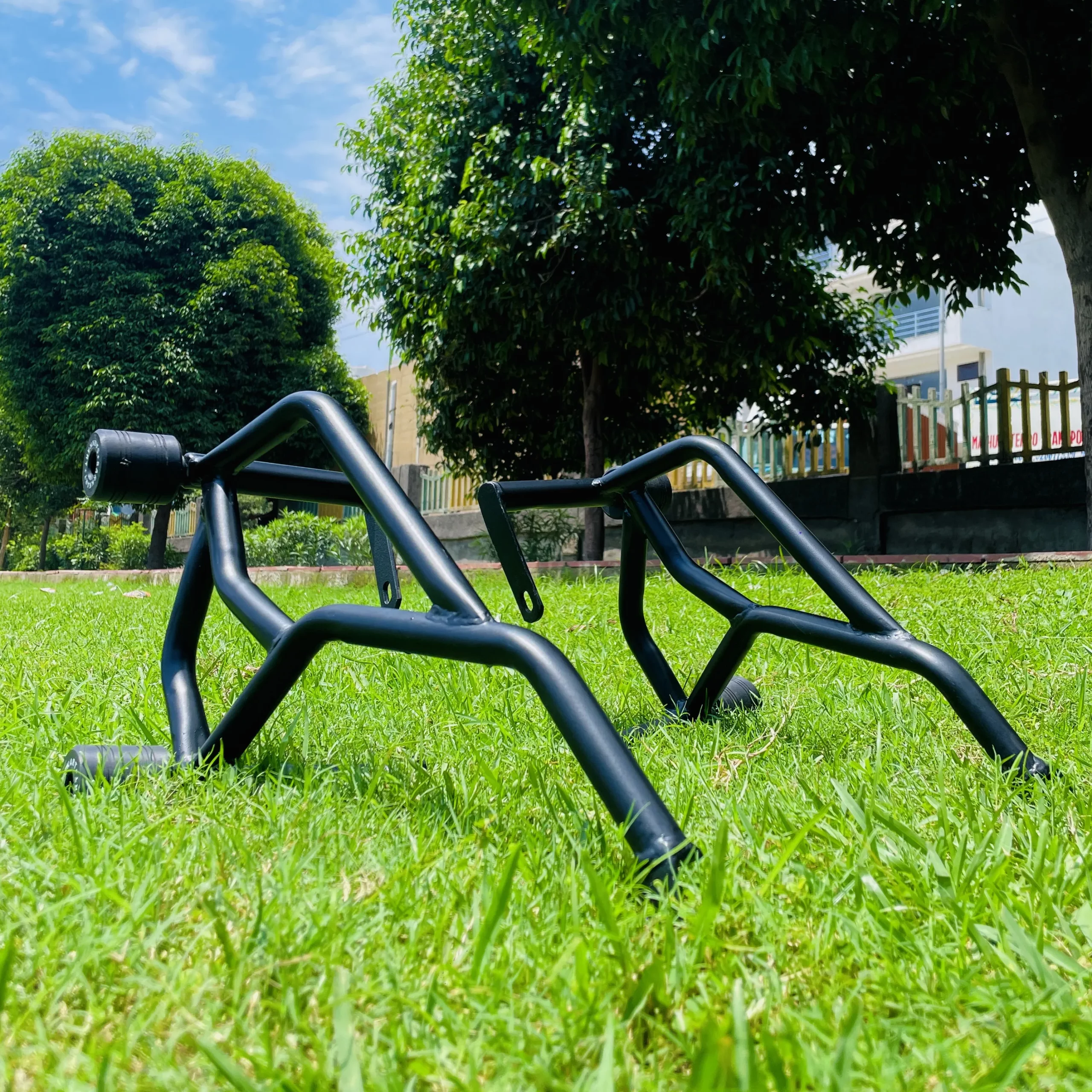 TVS Ronin crash guard with sliders