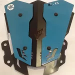 Premium Metal Visor Yamaha MT-15 Windshield with Dual Color Blue Black Design