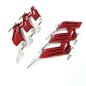 CNC front fork fender side mudguard sliders Yamaha YZF-R15 V3 V4 -Red